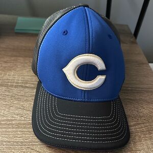 Blue and Black Baseball Cap